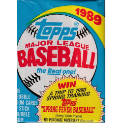 1989 Topps Baseball Card Pack