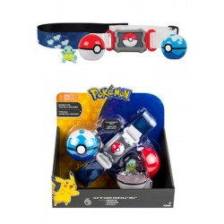 Pokemon Clip n Carry Pokeball Belt Set with Squirtle