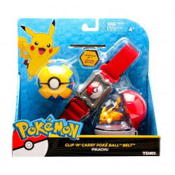 Pokemon Clip n Carry Pokeball Belt Set with Pikachu