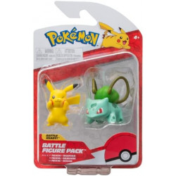 Pokemon Battle Figure 2 Pack - Pikachu and Bulbasaur