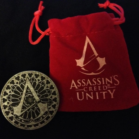 Assassin's Creed Unity Coin w/ Velvet Pouch