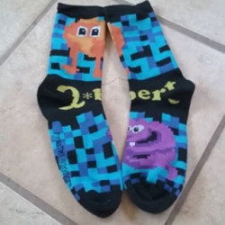 Pixels - Q-Bert Crew Socks