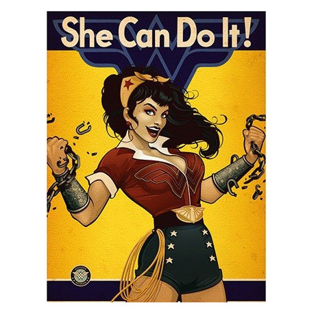 Quantum Mechanix DC Bombshells Wonder Woman Art Print