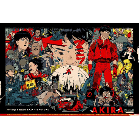 Anime Movie Poster - Akira - EXPLODE